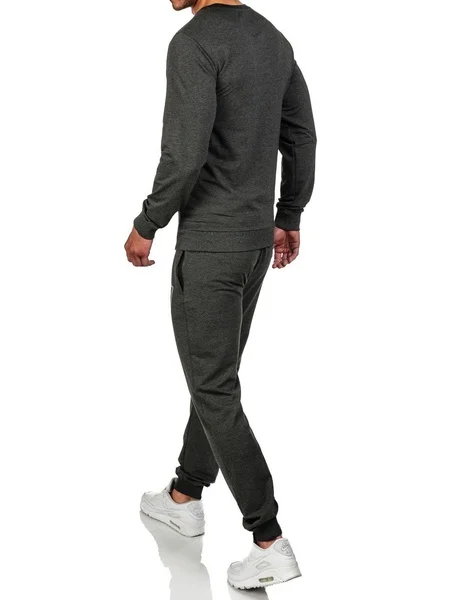 Мужской спортивный костюм ZOGAA повседневный из двух предметов толстовка с принтом