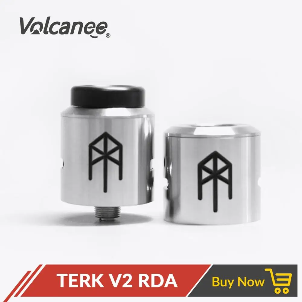 Атомайзер Volcanee Terk V2 Style RDA из нержавеющей стали регулируемый для электронной
