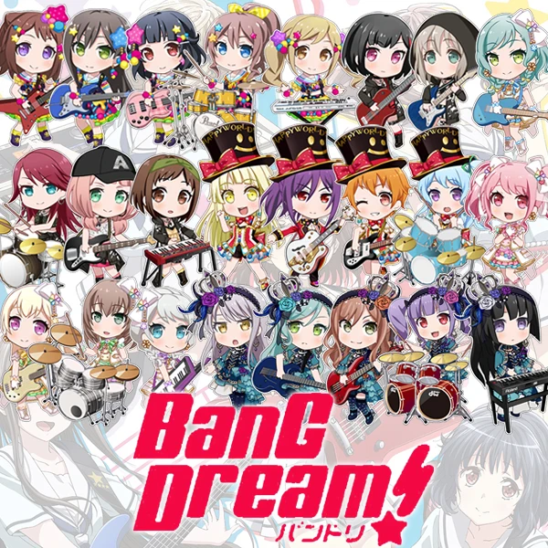 Японская аниме игра BanG Dream! Arisa Ichigaya Tae Hanazono вечерние акриловые брелки для косплея