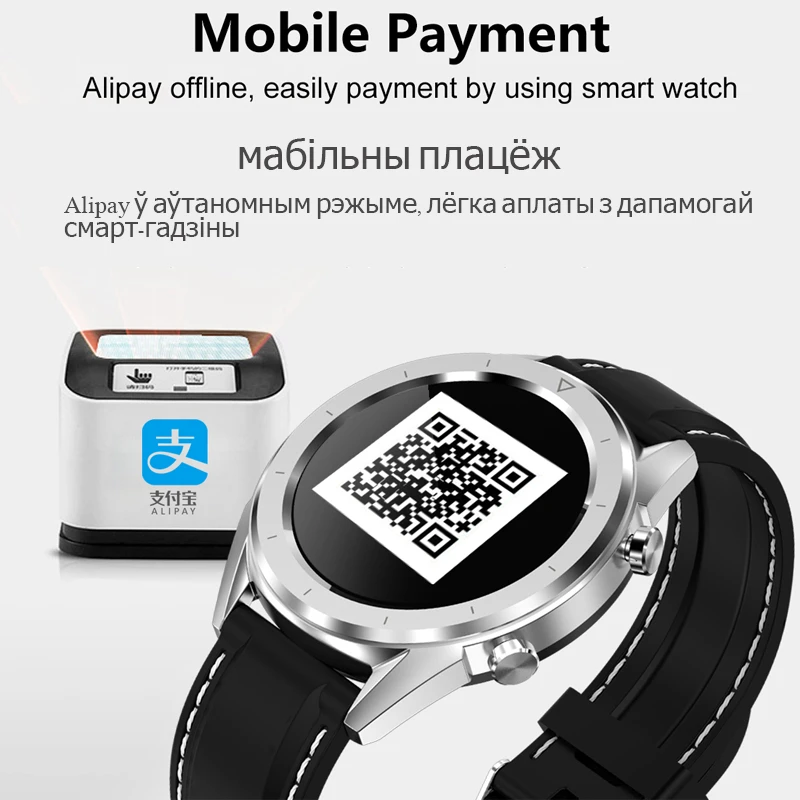 TWK мужские часы ЭКГ Смарт IP68 Водонепроницаемые Серебристые pk xiaomi mi band 3 Бизнес