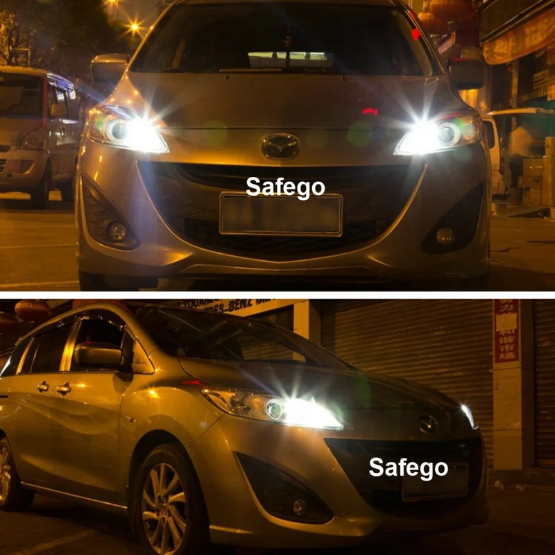 Safego 2 шт. T10 W5W светодиодный Автомобильный свет лампы 5050 194 168 2825 5SMD Клин Огни