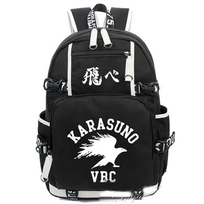 2017 Аниме Haikyuu! Рюкзак для косплея светящаяся Холщовая Сумка школьная сумка