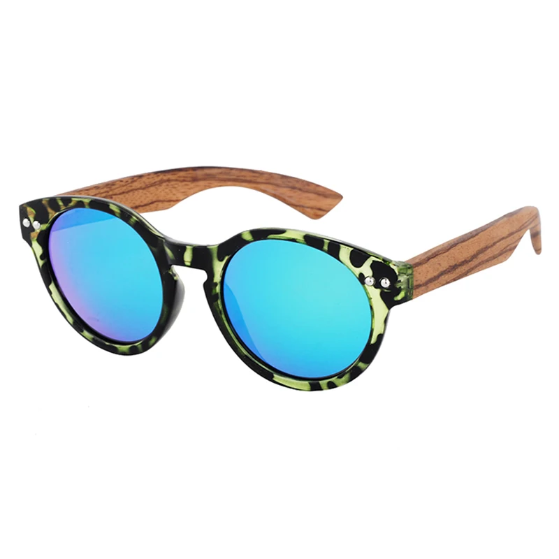 Солнцезащитные очки LONSY женские из бамбука роскошные поляризационные винтажные