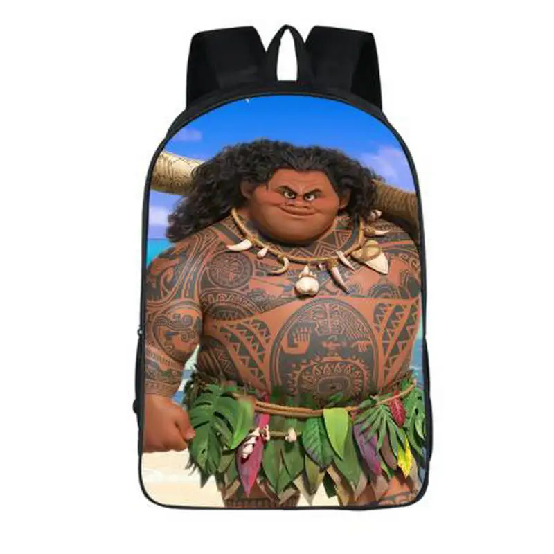 2018 новые женские сумки moive Moana Печатный Рюкзак Студенческая школьная сумка для