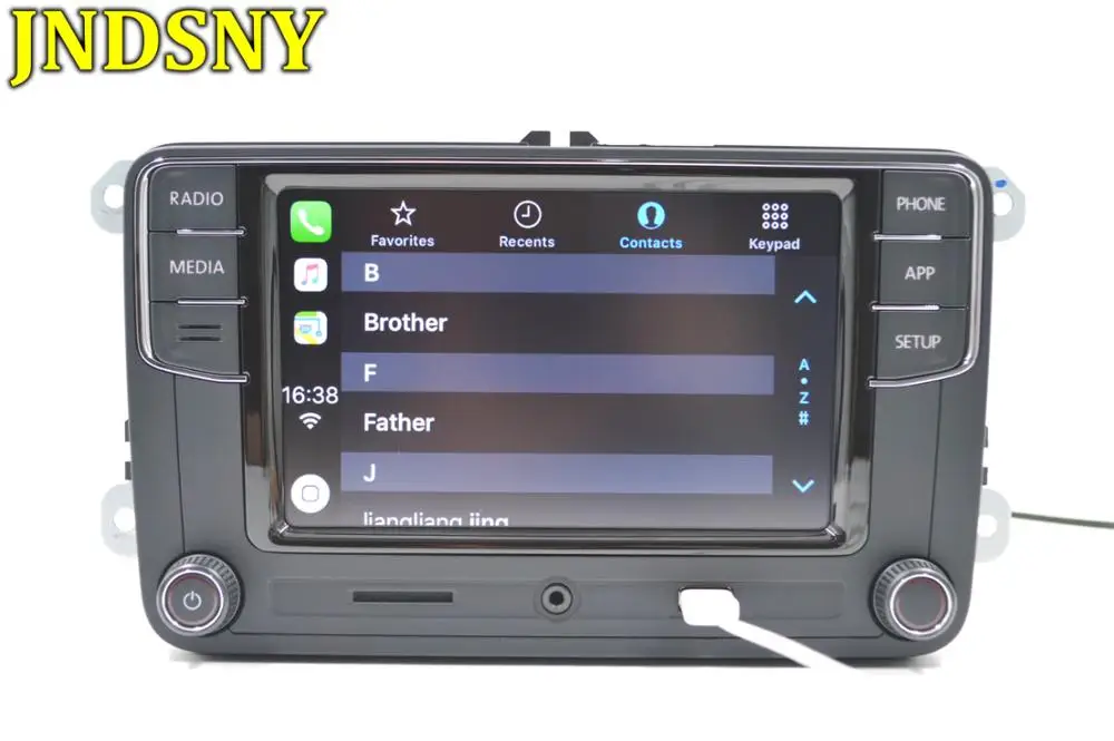 JNDSNY Noname RCD330G RCD330 плюс Noname CarPlay 6," MIB радиоприемник для VW Golf 5 6 Jetta CC Tiguan Passat POLO Touran 6RD 035 187B