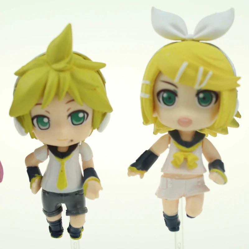 7 шт. милые мини Vocaloid Семья Хацунэ Мику лука Kaito Kagamine Rin Len BOXED SET см ПВХ фигурку