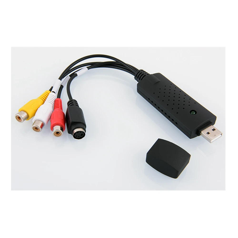 USB2.0 видео адаптер с аудио аналоговый преобразователь видео в цифровой формат аудио видео DVD VHS записи Карта видеозахвата
