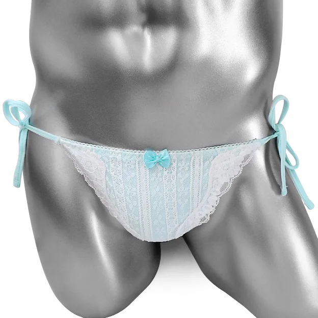 Sissy сексуальное платье трусики с низкой посадкой мужское кружевное нижнее белье
