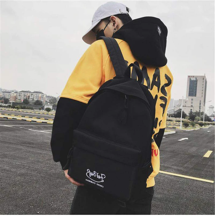 Harajuku Ulzzang, пара рюкзаков, нейлон, для женщин и мужчин, рюкзак, корейский стиль, для колледжа, школьная сумка для подростков, девочек, мальчиков, mochilas mujer