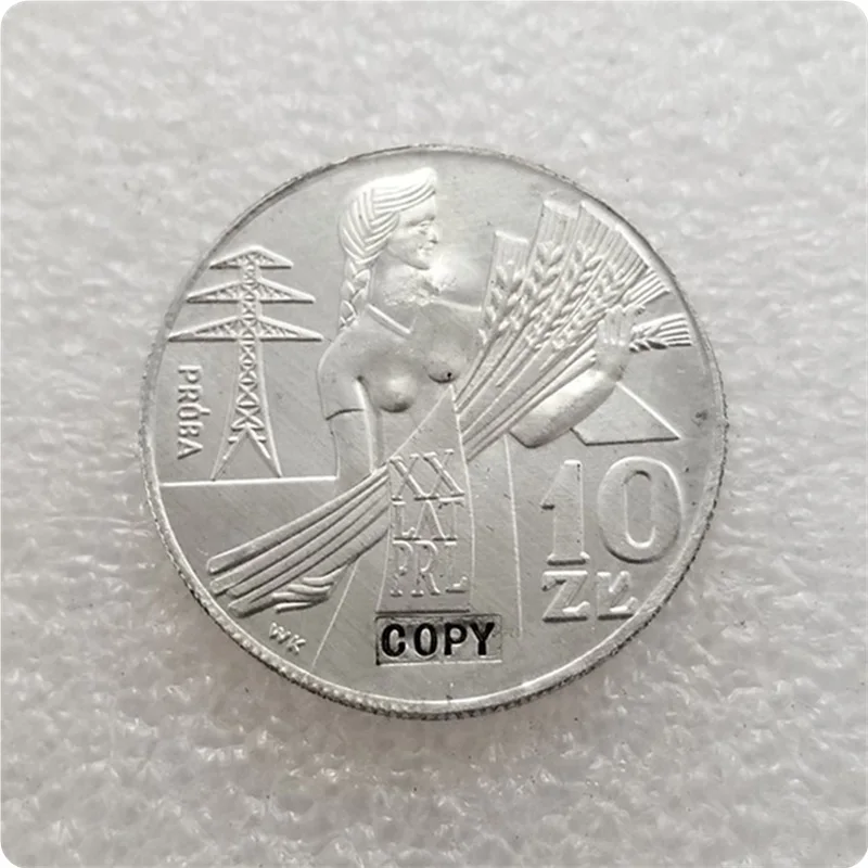 1964 Польша алюминий 10 злотых (20 я годовщина Народной Республики пробная