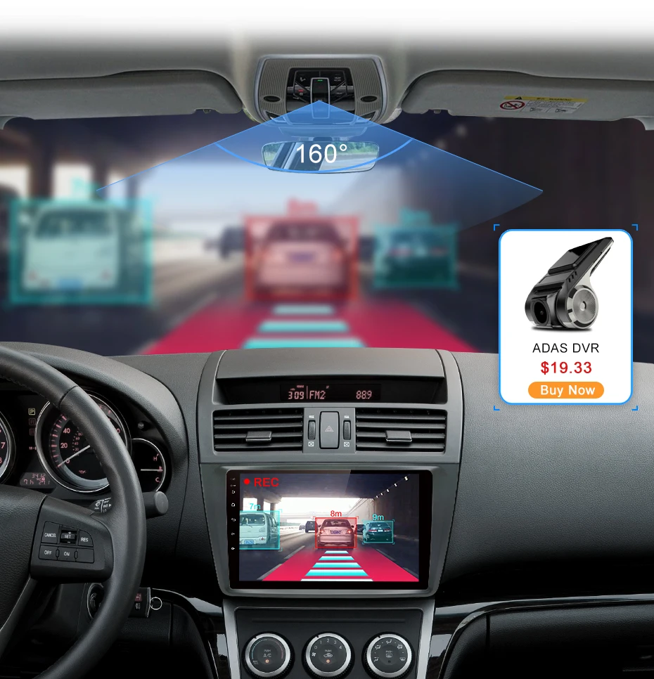 Junsun V1 2G+ 32G Android 8,1 для Mazda 6 2008 2009 2010 2011 2012 автомобильный Радио Мультимедиа Видео плеер навигация gps 2 din dvd