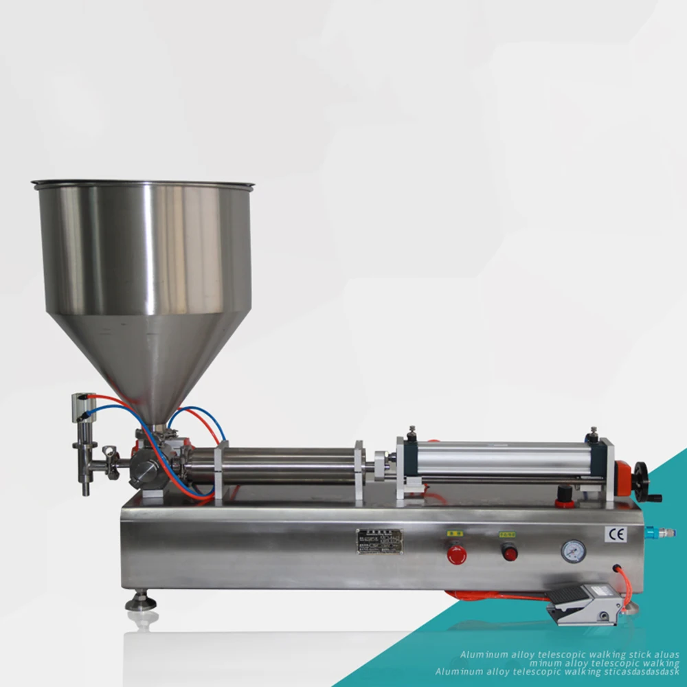 

Fully Pneumatic Paste Filling Machine Pneumatic With Single Cylinder Piston Shampoo Cream Sauce Lotion Oil Filler Free Shipping