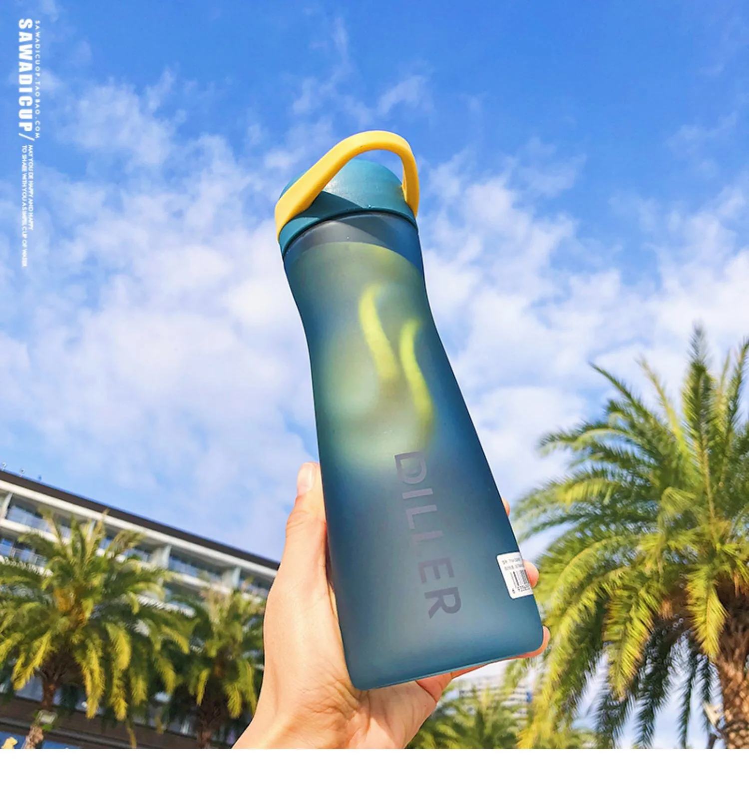 500/600 мл художественные девушки портативные бутылки для воды BPA бесплатно пластиковые бутылки для напитков с чаем бутылка-инфузор для спорта Путешествия Driniware герметичные