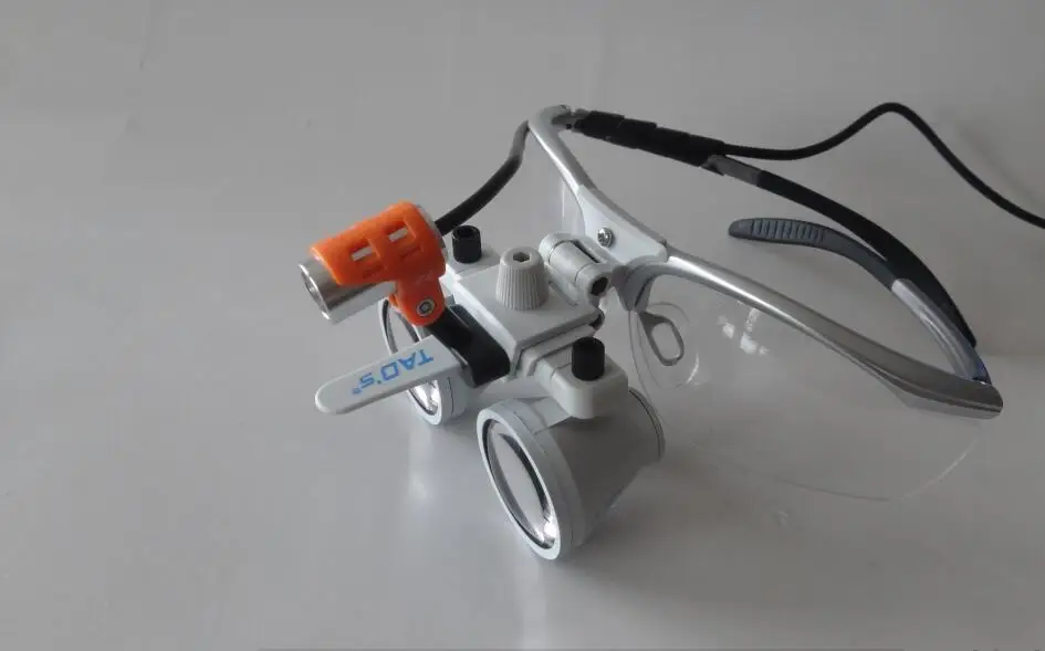 TAO'S Surgical Dental Loupes 2.5X magnifying glass for medical surgery with led head lamp | Инструменты