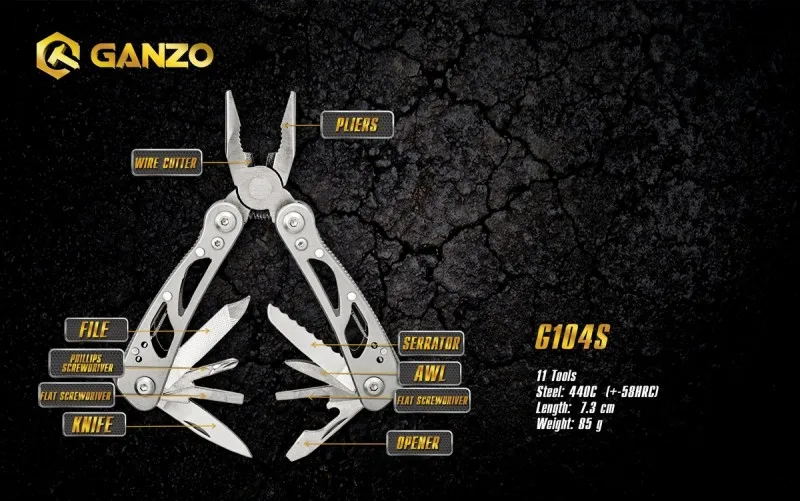Ganzo Firebird G100 серии F100 G104 S F104 многофункциональные плоскогубцы 11 инструментов в