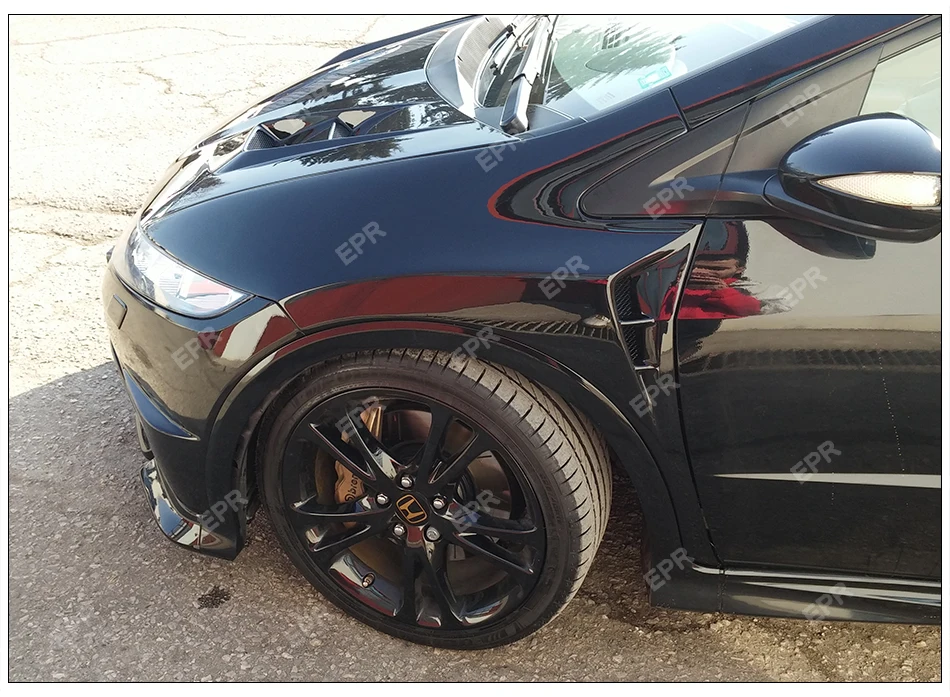 FRP Mugen передние крылья для Honda Civic(2006-2011) FN FK FN2 Тип R стекловолокно вентилируемый крыло обвес обшивка гоночная часть для Civic