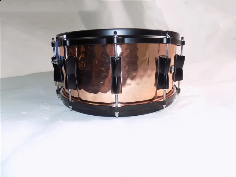 SUERTE 1"* 6,5" Чеканная медь Snare барабан полиэстер барабанная головка Литой обруч металлические барабанные инструменты promissionais
