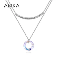 anka fashion round crystal chain chokers necklace gift for women main stone crystals from austria 129655