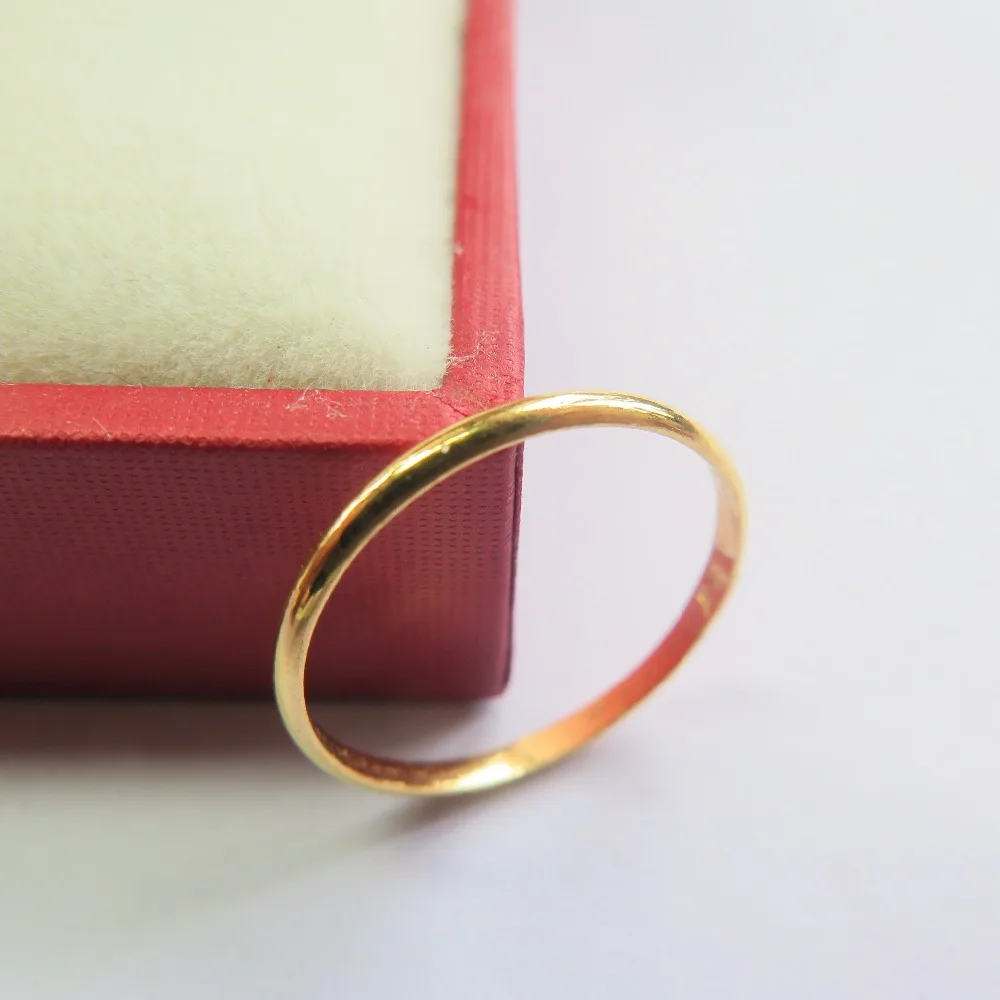 Кольцо с желтым золотом 999 24K Lucky Perfect SZ 6 1 5g|ring lucky|ring 6ring gold |