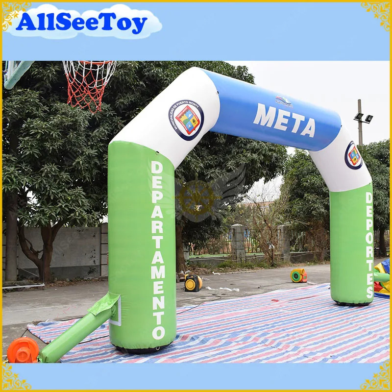PVC 5 m Inflatable Arch Sports Archway Start Finish Line for Events Air Blower Included | Игрушки и хобби