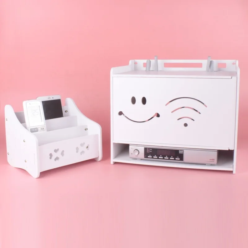 Гостиная Европа Беспроводной Wi-Fi украшения маршрутизатор экранирование разъем крышка вешалка стеки ТВ-приставка стойка коробка шкаф для хранения