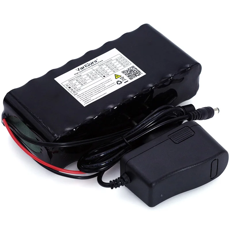 

VariCore 14.8v 10Ah 18650 li-iom battery night fishing lamp heater miner battery amplifier with BMS + 16.8v charger