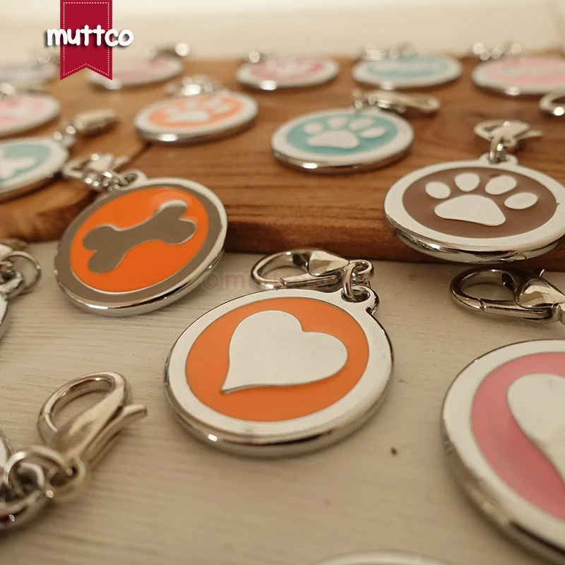 Бирка для собак металлическая круглой формы кошек и рулетка 30 мм бесплатная