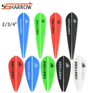 Разноцветные чешуйки 120 шт., 234 дюйма, резиновые перья для стрел, лопатки для стрельбы, охоты, спорта, аксессуары для стрельбы