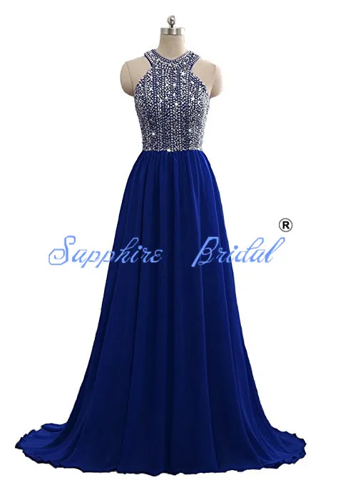 royal blue Сапфировые свадебные формальные линии вечернее платье совок Топ бисером блестящие Длинные вечерние платья Бургундия - Цвет: royal blue