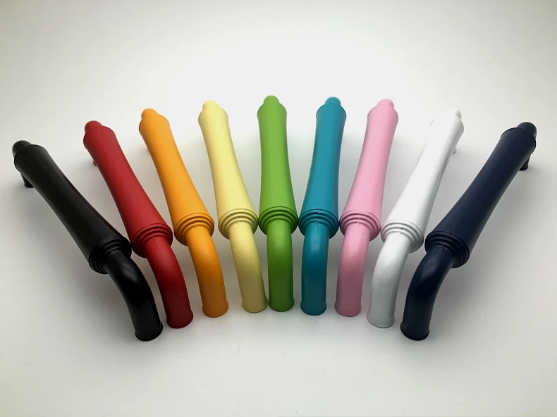 

6Pcs New Style Concise Solid Zinc Alloy Colorful Handle/Pull Handle Knob