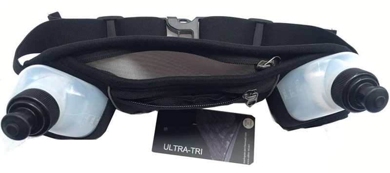 ULTRA-TRI легкий гидратационный ремень для бега, сумка для спорта на открытом воздухе, для бега, марафонов, пеших прогулок, велосипедная сумка черного цвета