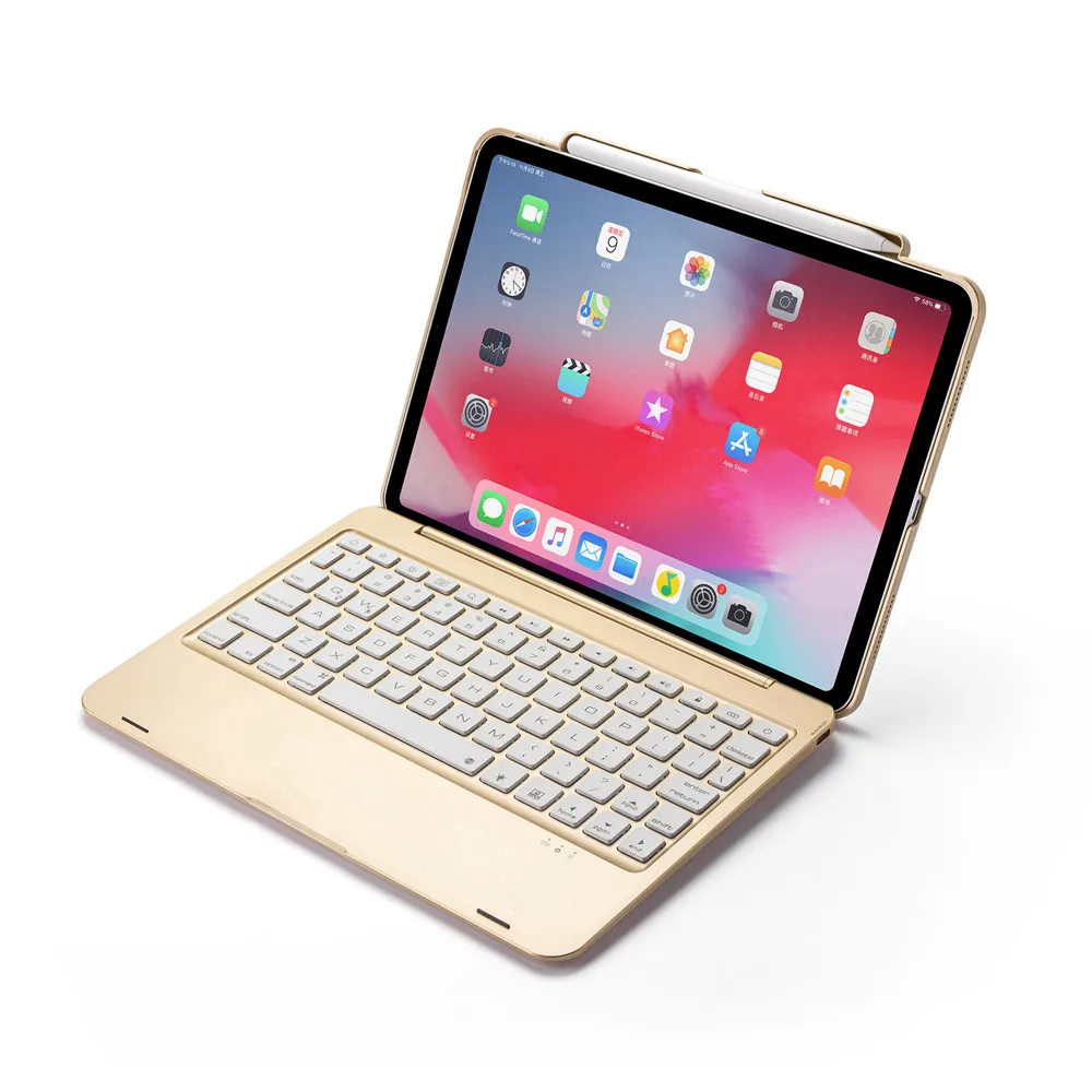Чехол со встроенным держателем для iPad Pro 11 2018 беспроводная подсветка Bluetooth