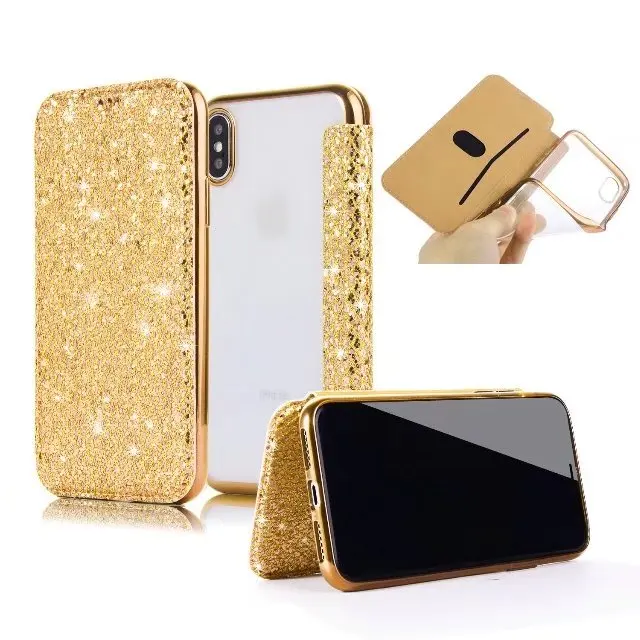 Buling Colorful Rough Surface Clear TPU Wallet Flip Skin Cover for Samsung S9 Plus IPhone X 8 7 6 6S 5 5S SE Case | Мобильные
