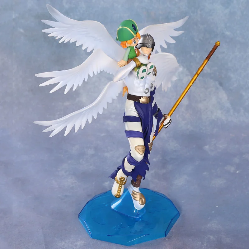 Горячая аниме мультфильм Цифровой Монстр digimons angewomon и Хикари/angemon и Такэру фигурку Детские игрушки без коробки 22 см(китайский Версон