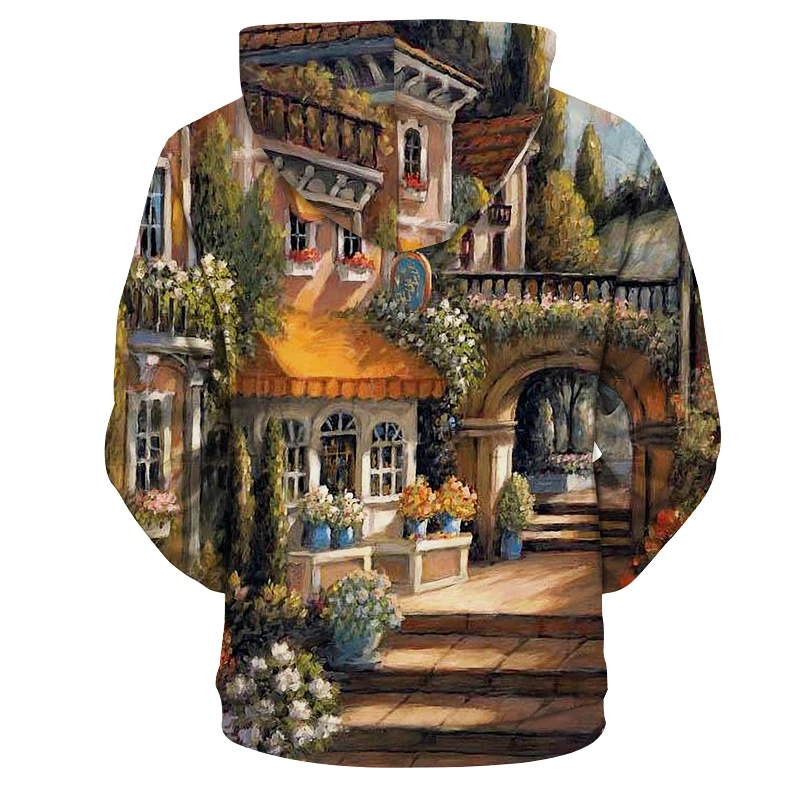 

YFFUSHI New 3D Panting Print Men's Hooded Jackets Fashion Zipper Hoodies Jacket Coat Men's Hip Hop Zipper Sweatshirts