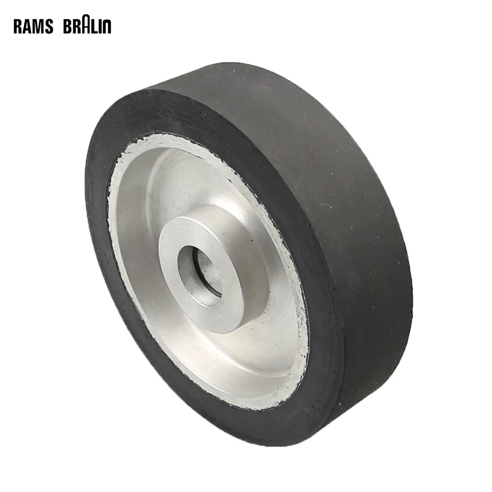 200*50mm Solid Belt grinder Rubber Contact Wheel Abrasive Belts Set Inner Hole Customized