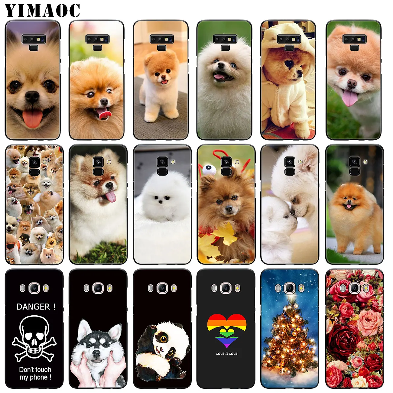 Мягкий силиконовый чехол для телефона YIMAOC Pomeranian dog dogs Samsung Galaxy A6 A9 A8 A7 2018 A3 A5 2016 2017