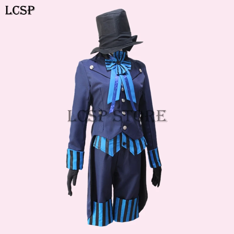 LCSP книга Kuroshitsuji Of the Atlantic Sky Phantomhive Косплей Костюм японское аниме черный Батлер