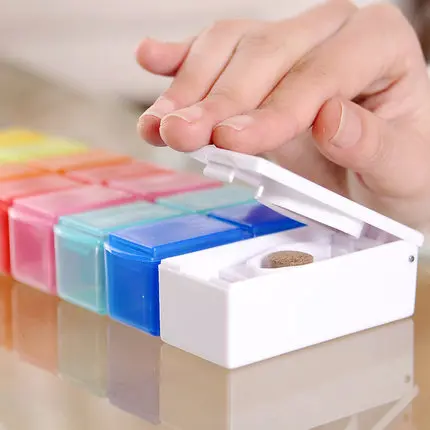 Герметичный чехол s для таблеток с разветвителями ящик хранения витаминных