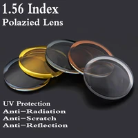 1 56 index aspheric polarized sunglasses prescription lens cr 39 myopia presbyopia uv protection sun glasses lens 2 pcs rs083