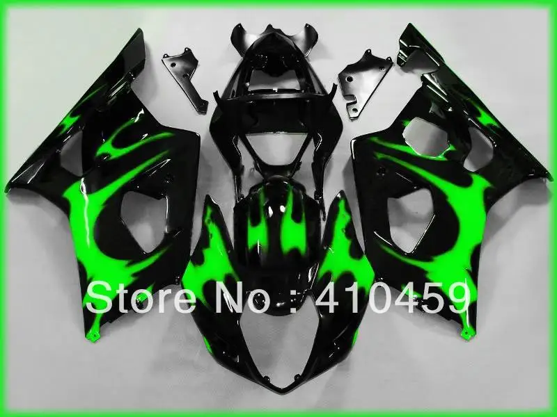 Лучший комплект обтекателей для SUZUKI GSXR1000 GSX-R1000 GSXR 1000 K3 03 04 2003 2004 модный зеленый