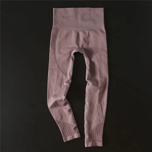 Brown Pants Energy бесшовный комплект для йоги, женский спортивный бюстгальтер, комплект из 2 предметов, леггинсы с высокой талией, штаны, спортивная одежда для женщин, спортивный костюм для фитнеса - Цвет: Brown Pants