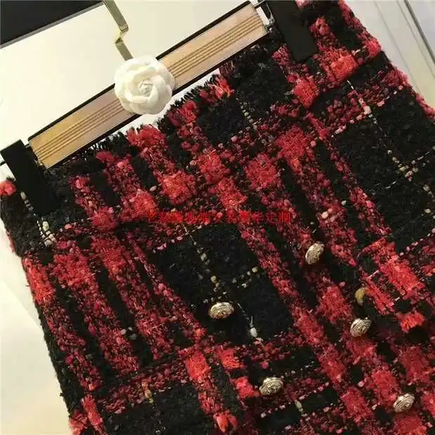 Женский блейзер в европейском стиле красный черный офисный с кисточками|ladies skirt