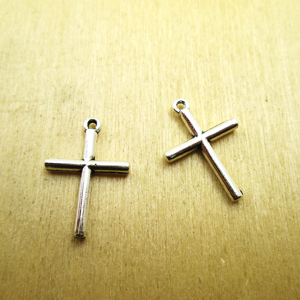 40pcs-23x13mm крест амулеты Боком Мини Шарм/кулон DIY ожерелье/Браслеты античный