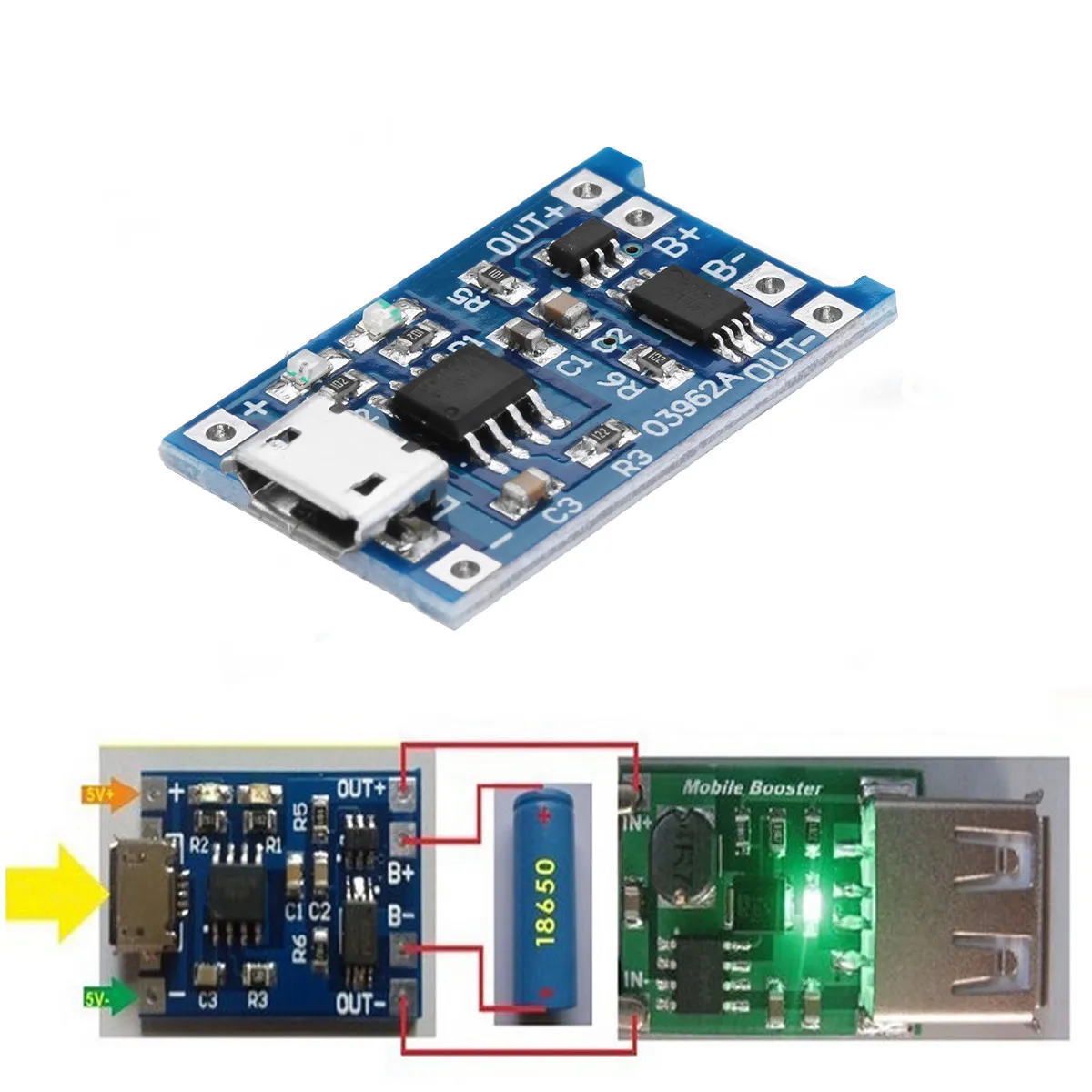10 шт. TP4056 Micro USB Type C 5 в 1A 18650 литиевая батарея защита зарядки TE585 Lipo зарядное устройство модуль