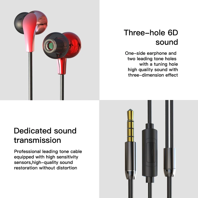 Оригинальный MOXOM наушники для iPhone samsung Earphone3.5mm Внутриканальные Xiaomi huawei с