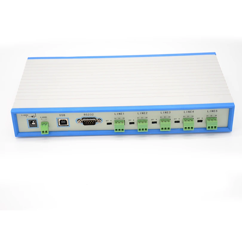 7 портовый концентратор RS485 5 портов один порт RS232 и usb предназначен для проводки star