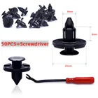 Заклепки для Nissan Teana X-Trail Qashqai Livina Sylphy Tiida Sunny March Murano Geniss с отверткой, 50 шт.