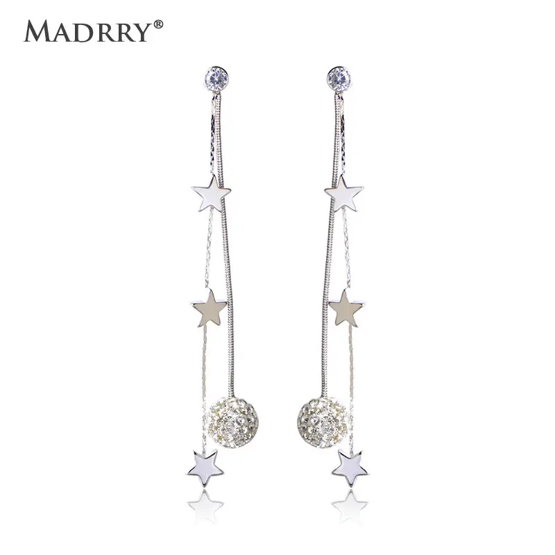 

Madrry Romantic Star Long Drop Earrings Ear Piercing Hanging Aretes Orecchini Aros boucle d'oreille Statement brincos femme