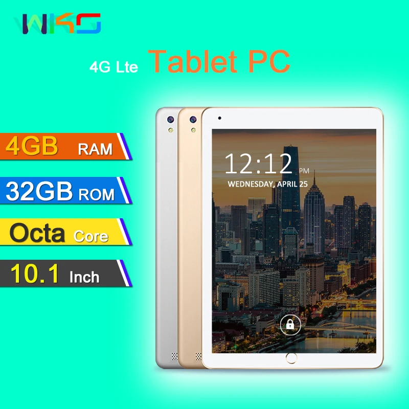 Планшеты Восьмиядерный 3g/4G Tablet pc 4G B Оперативная память 32 ГБ Встроенная 1280*800 две